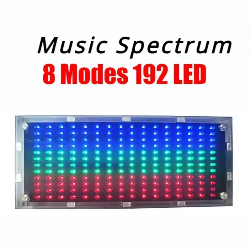 LED Music Spectrum Wire Voice Control  Display VU Music Spectrum Level DC 5V Level Indicator Rhythm Light