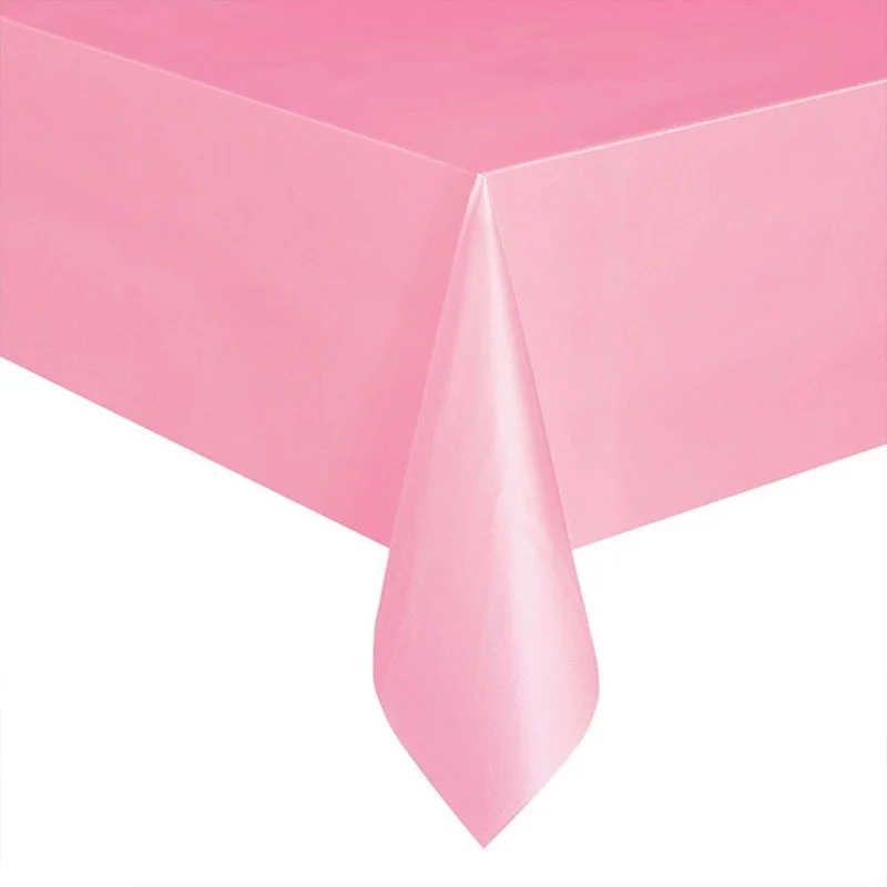 Nappe jetable de couleur unie, 137x183cm, pour fête d'anniversaire, mariage, noël, couverture de Table, essuyage rectangulaire, décor en tissu de bureau
