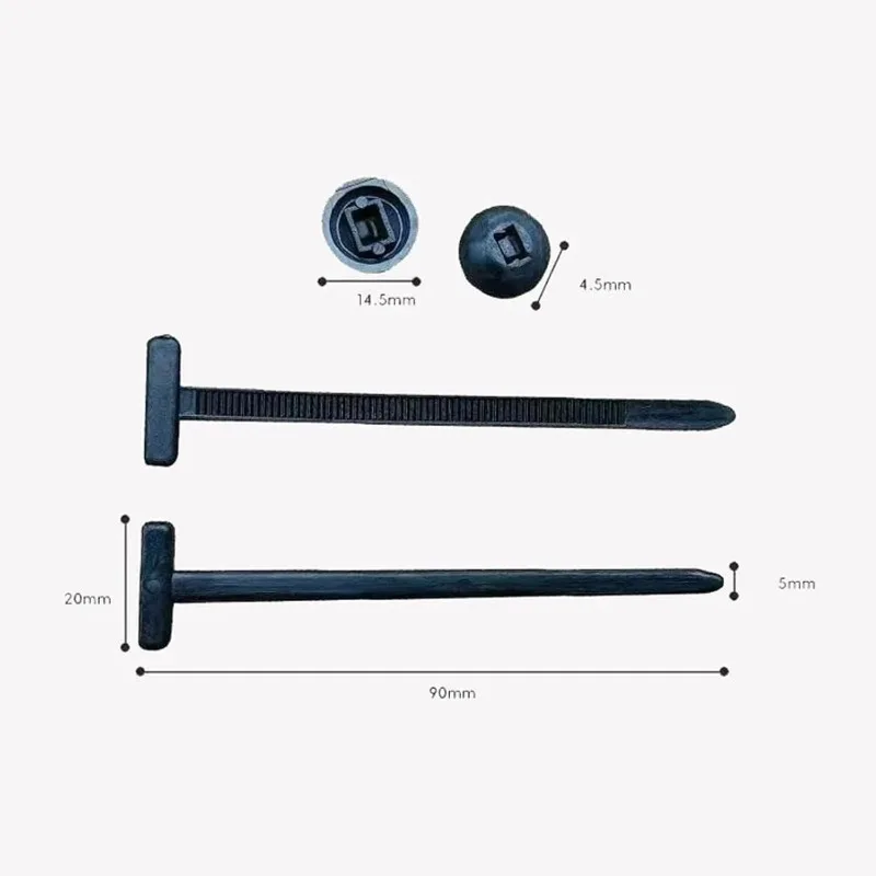 10/20/50pcs Nylon Universal Cable Tie Buckle Pin and Button Zip Ties Self-Locking Fixed Cables Zip Tie Wire Fastening Straps