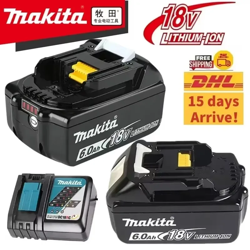Makita 18V 6Ah/5Ah/3Ah Akku für Makita BL1840 BL1830B BL1850B BL1850 BL1860 BL1815 Ersatz-Lithium-Akku