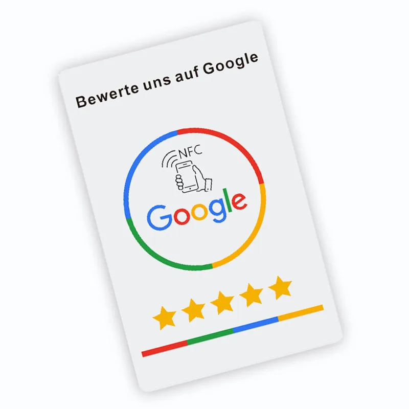 การ์ดรีวิว NFC Google Android/IPhone Tap URL การเขียนการ์ดรีวิวธุรกิจสังคม