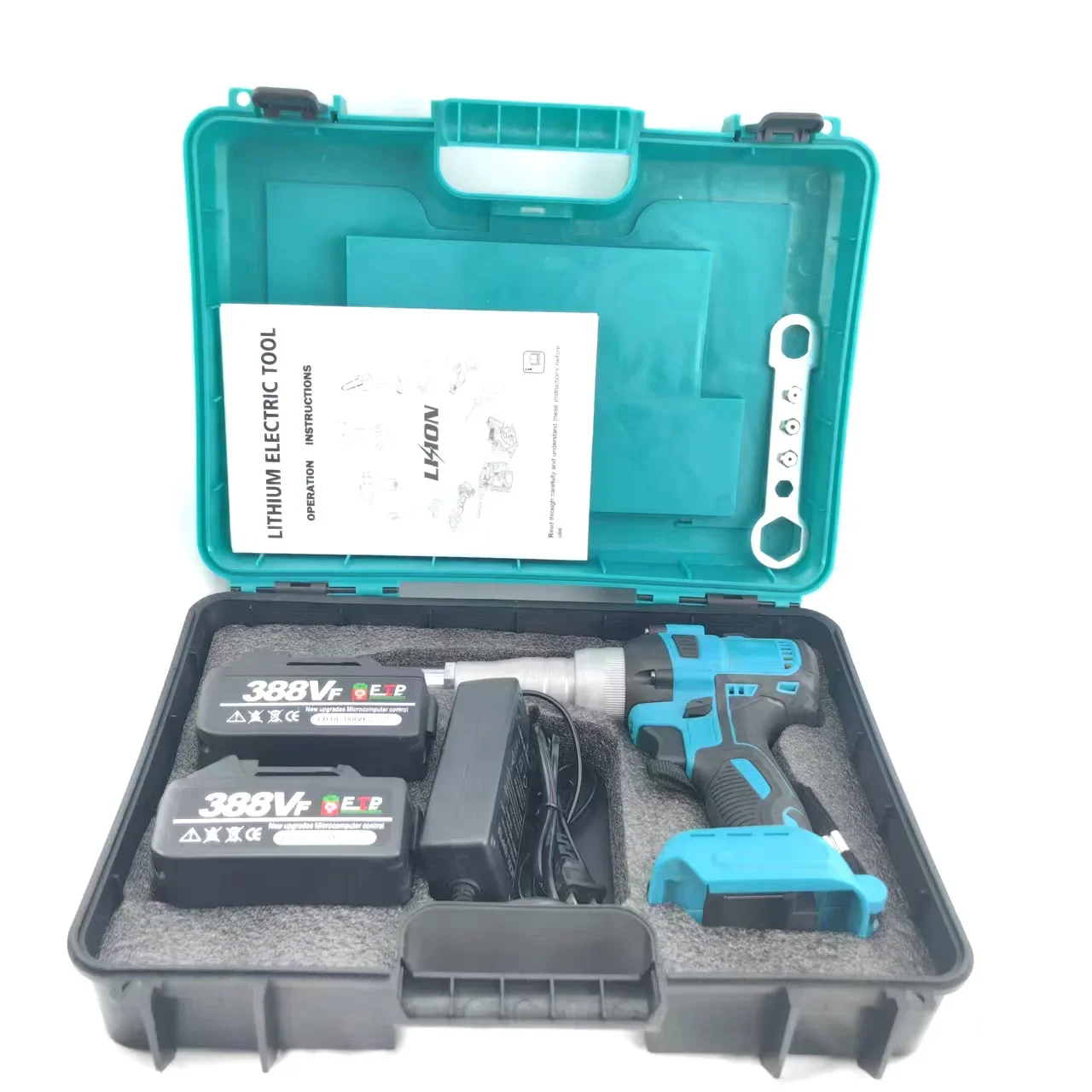 Pistola de rebitagem sem fio com bateria de lítio recarregável Rebitador cego elétrico automático sem escova, sem fio para casa e indústria, 21V