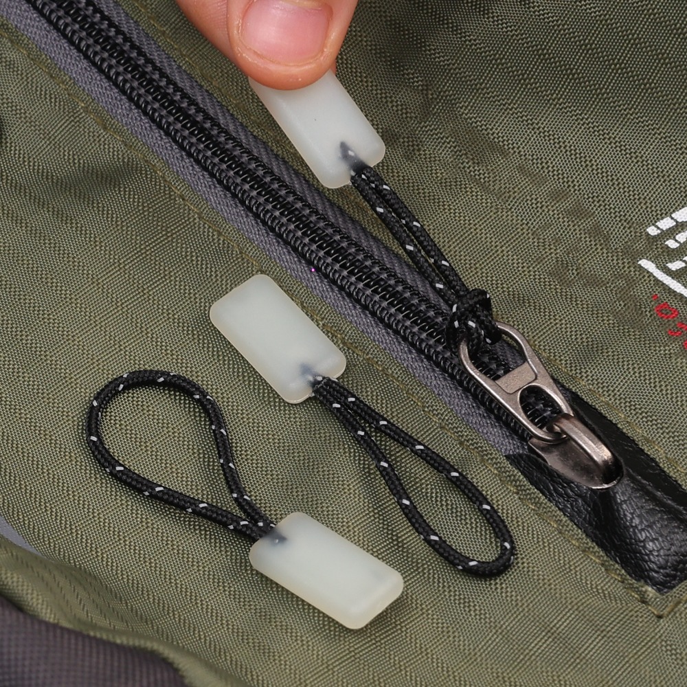 12-1개 야광 지퍼 풀 키트 마커, 코트, 재킷, 배낭, 텐트 지퍼, 야외 배낭, 핸드백용 야광