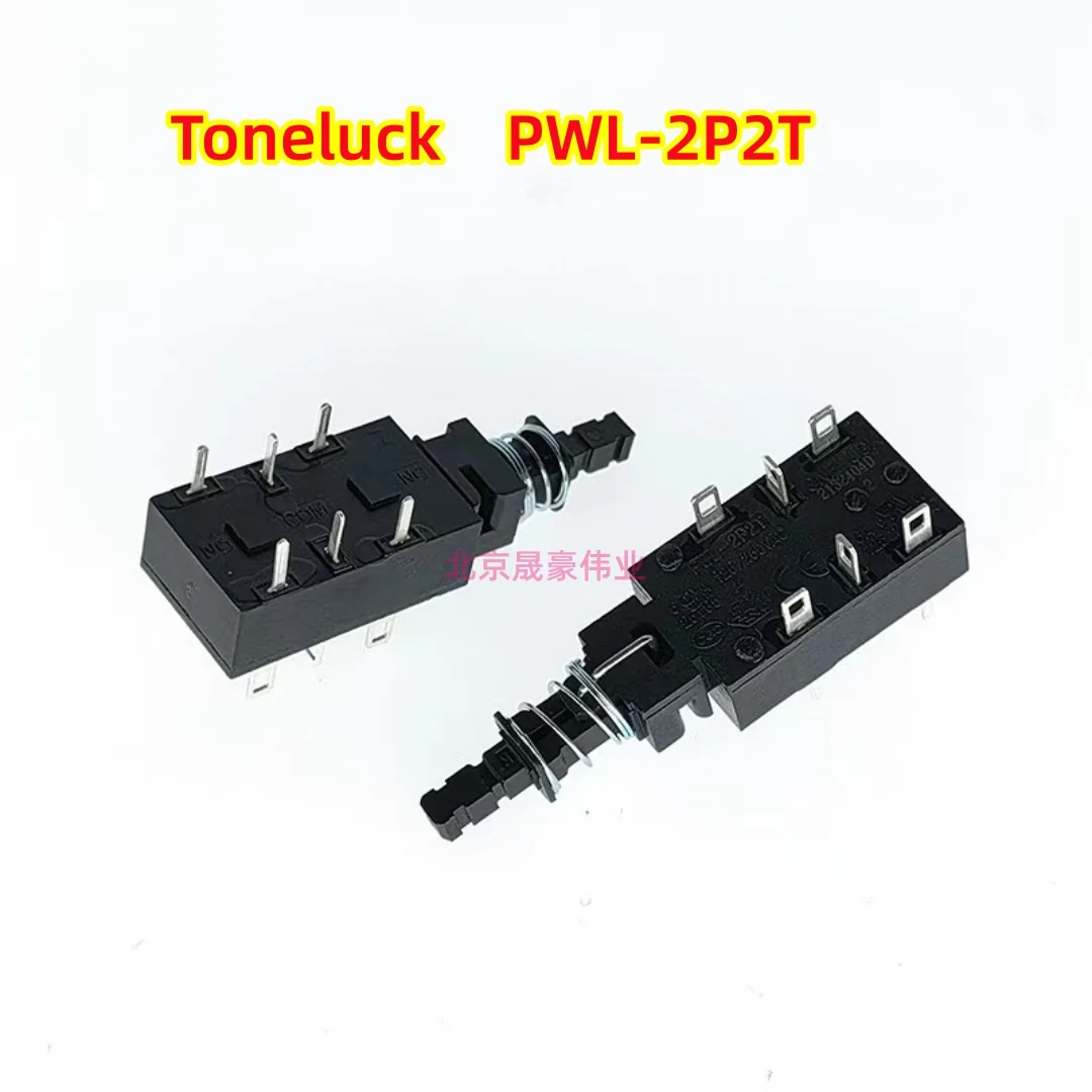2 шт. PWL-2P2T 6A 250 В переменного тока 6-контактный выключатель питания прямой переключатель клавиш фортепиано переключатель запуска питания