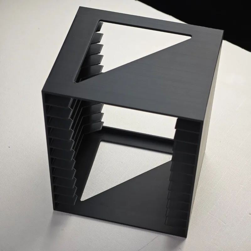 CD shaped disc storage rack 12 compartments desktop organizer simple minimal custom CD DVD holder