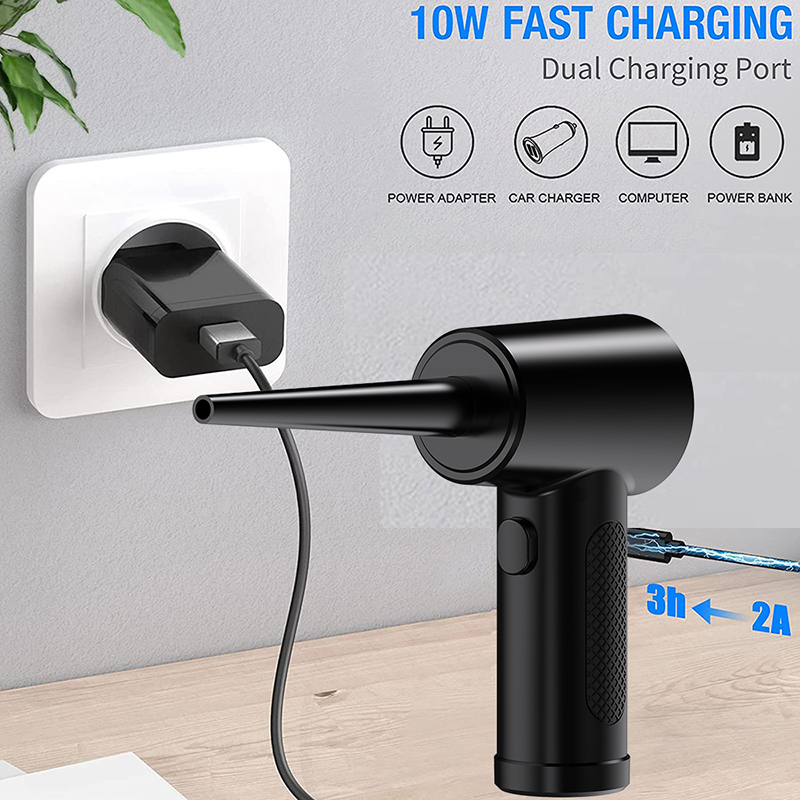 Espanador de ar comprimido para teclado de computador 51000 rpm carregamento usb mini elétrico sem fio pc limpador de carro ventilador de ar sem fio