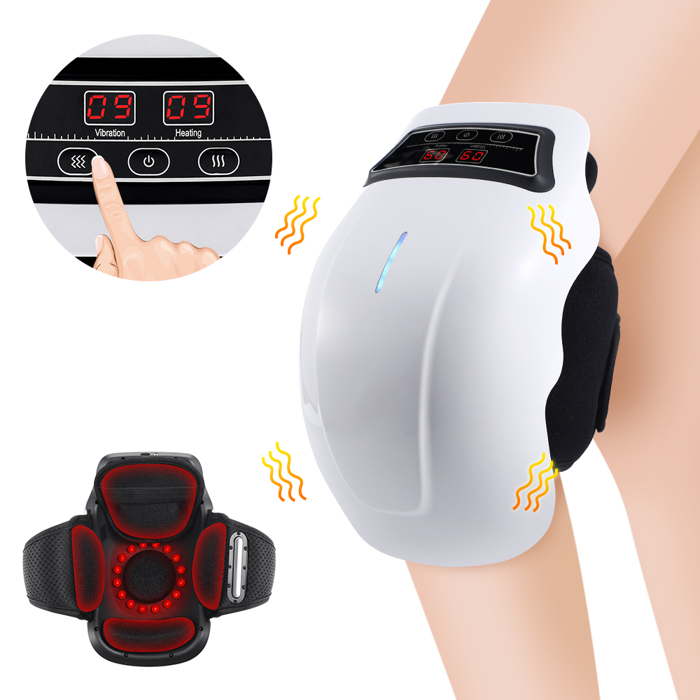 Elektrische Knie Beheizte Massage Beheizte Vibration Knie Massage Instrument Infrarot Knie Pad Heiße Kompresse Bein Gelenk Klammer
