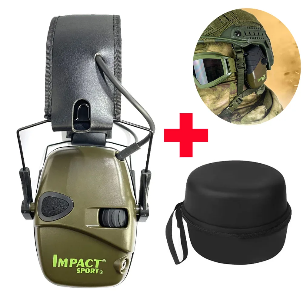 Cuffie attive per tiro Protezione acustica elettronica Protezione per le orecchie Protezione per le orecchie Riduzione del rumore Paraorecchie da caccia attivo