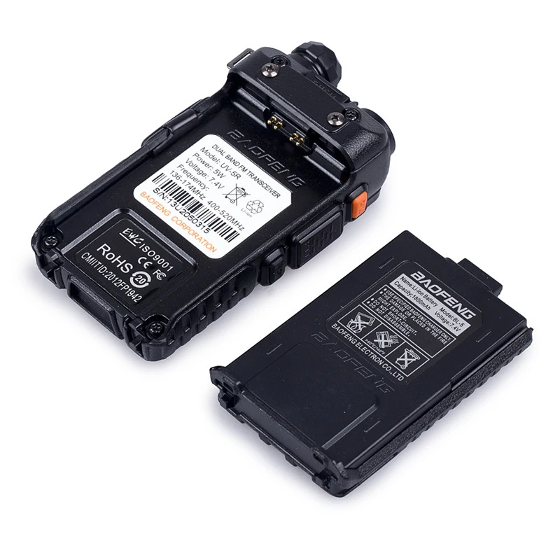 2PCS Baofeng UV-5R 5W 8W Walkie Talkie 1800mAh Tragbare Ham FM Radio VHF UHF dual Band Transceiver Zwei Weg Radio