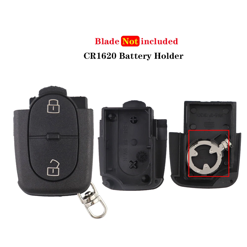 YIQIXIN carcasa de llave a distancia de coche para Audi A2 A3 A4 A6 A8 TT B5 RS4 Quattr 1994 1995 1996 1997 1998 1999 2000 2001 2002
