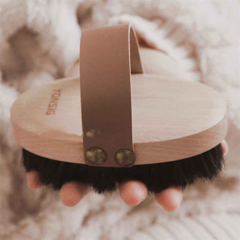 Trockenen Kupfer Draht Pinsel Meridian Baggerarbeiten Körper Buche Holz Kamm Huhn Haut Trockenen Pinsel Exfoliatin Massage Steuer Durchblutung