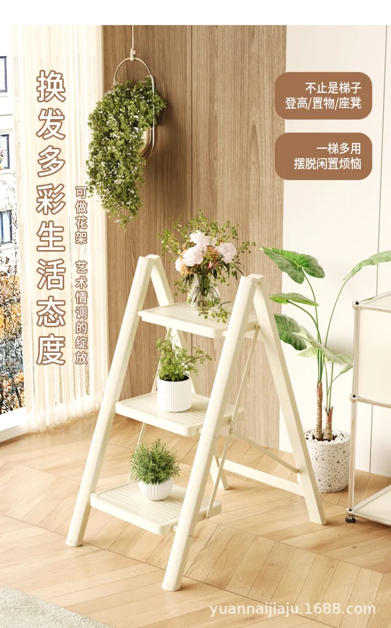 ครัวเรือนพับหนา Herringbone บันได,ความปลอดภัยบันไดย้ายของขวัญ,ติดตั้งฟรี Multi-Functional นั่งร้าน Stable