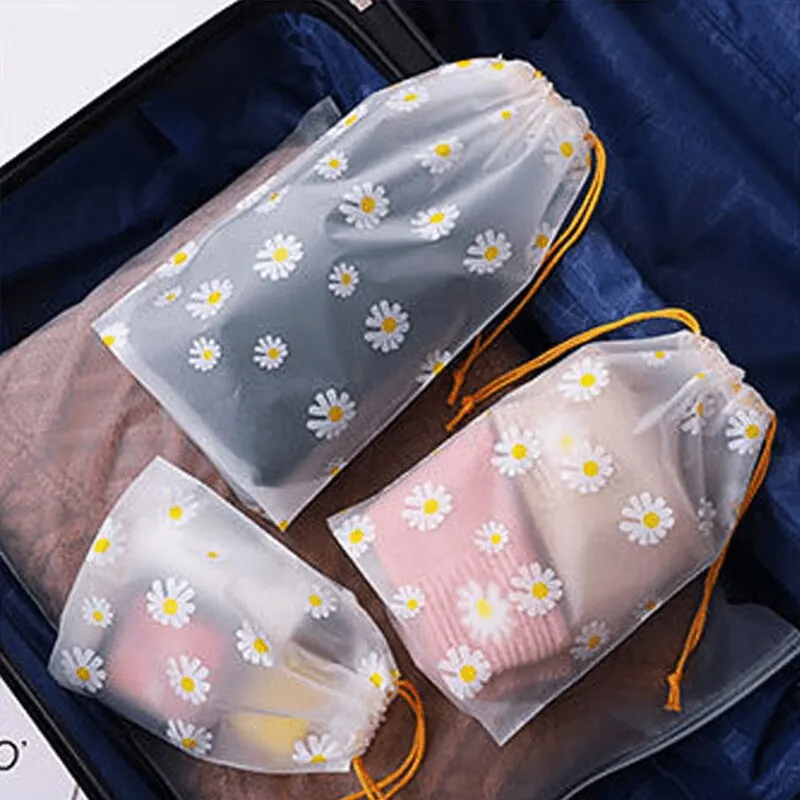 【Heiße Verkäufe】 Klare, wasserdichte Reise-Make-up-Tasche, Handtuchsocke, Aufbewahrungstasche aus Kunststoff mit Kordelzug, Badezimmer
