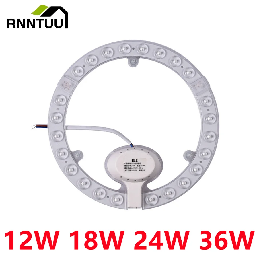 RnnTuu 12W 18W 24W 36W Vòng Bảng Vòng Tròn Ánh Sáng AC220V-240V Đèn LED Ốp Trần Tàu hình Tròn Đèn Ban Chất Lượng Cao