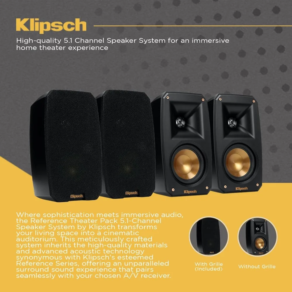 Reference Theater Pack 5.1-Channel Speaker System + Onkyo TX-SR3100 80W 5.2-Channel AV Receiver