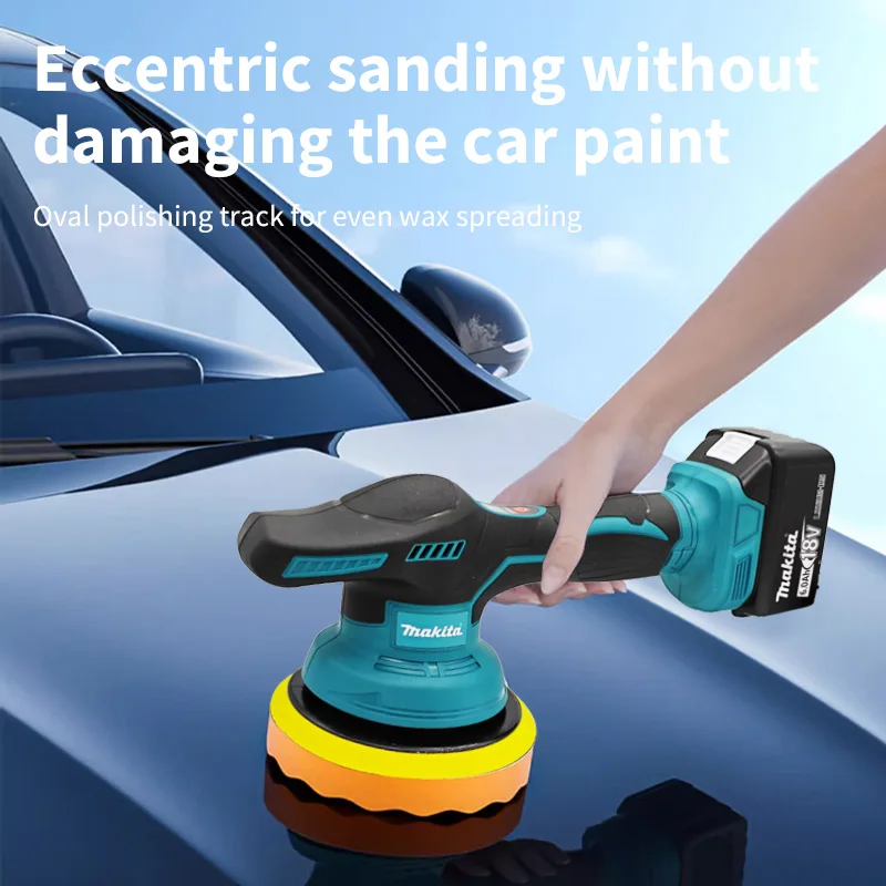 Makita 8 Gears Digital Display Cordless Car Polisher Electric Polisher Auto Car Waxing Polishing Machine For Makita Battery