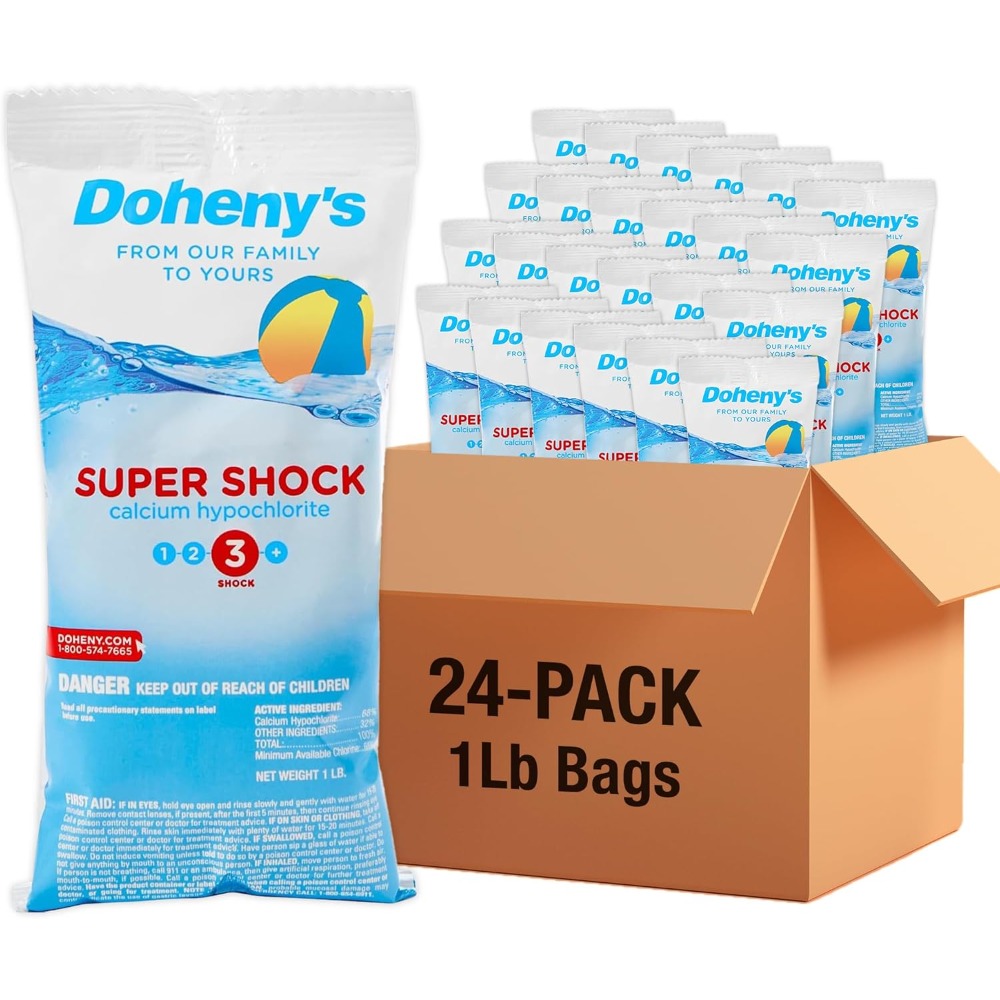 Super Pool Shock | Pro-Grade Chlorine Shock, Quick-Dissolving, Fast-Acting 68% Cal-Hypo Granular Pool Shock