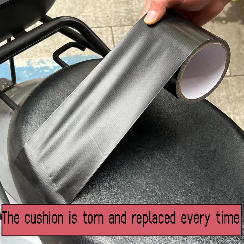 Toppa autoadesiva in pelle artificiale resistente, impermeabile, riparazione PU, scooter, moto, sedia in pelle, divano, toppa nera fai da te