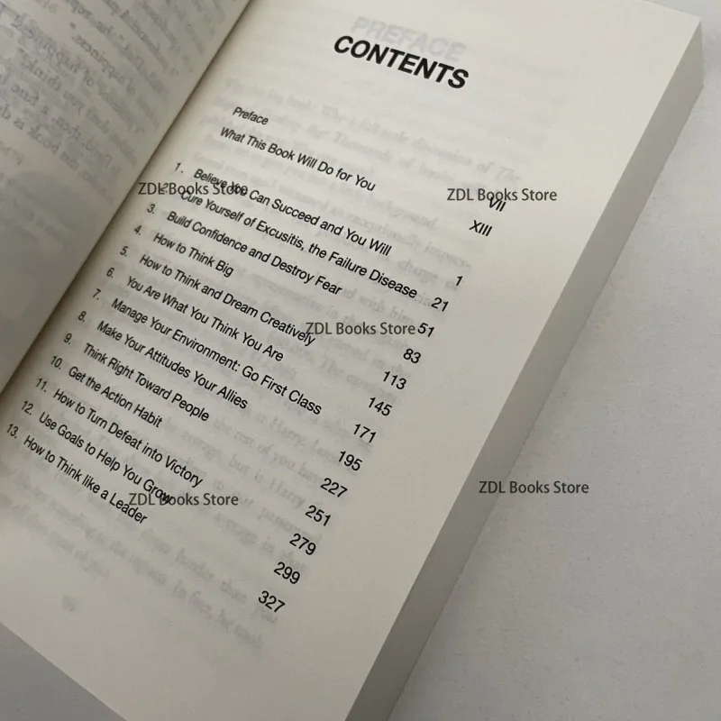 A magia do pensamento grande, o verdadeiro segredo do sucesso Livro de bolso em inglês