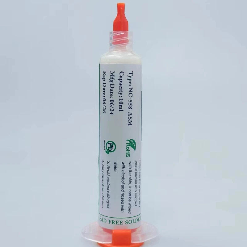 1PC Flux Paste 10cc NC-559-ASM-UV Flux Paste Lead-free Solder Paste Solder Flux BGA SMD Rework Tool + Needles Soldering Supplies