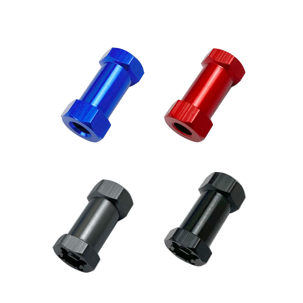 4 Nhôm RC Xe Ô Tô 12Mm Hex Bánh Xe Hub Ổ Bộ Đổi Nguồn 15/20/25Mm Nối Dài Bộ Combo khớp Nối Cho 1/10 RC Xe Bánh Xích Trục SCX10 D90