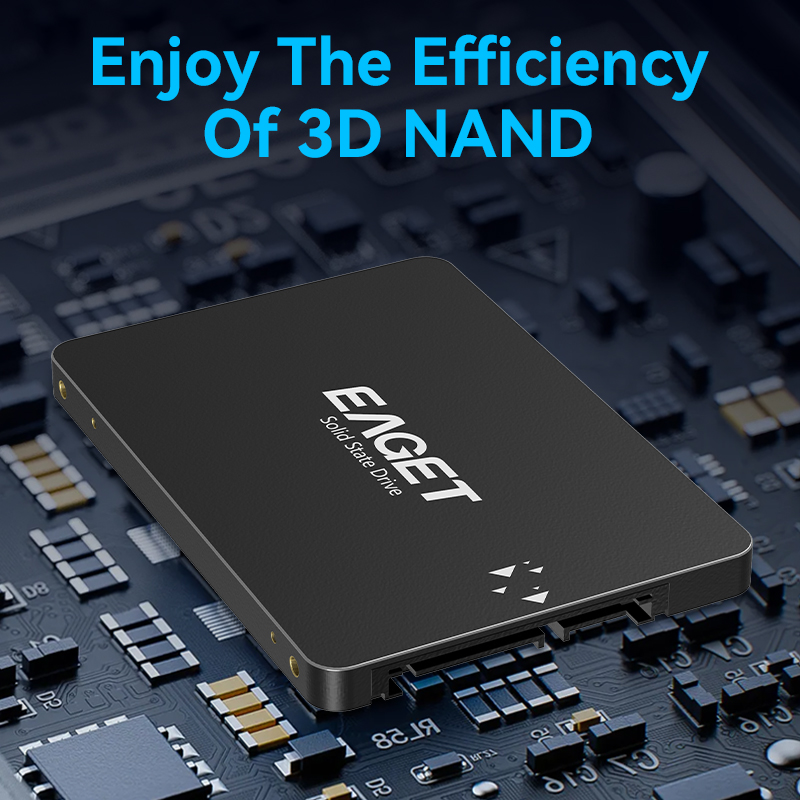 Eaget-Disque dur interne SSD, SATA 3, 120 Go, 240 Go, 480 Go, haute qualité, 2.5