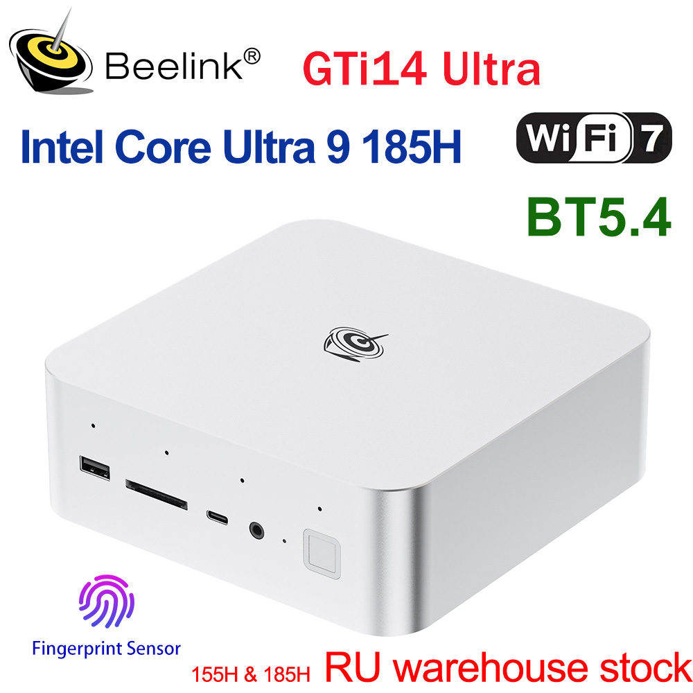 Beelink GTi14 Мощный ПК AI Intel Ultra7 155H Ultra9 185H GTi13 i9 13900HK 32G DDR5 1T NVME SSD Настольный компьютер Мини-игровой ПК
