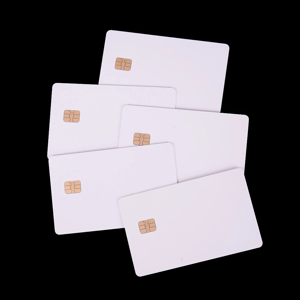 5 Stuks Wit Contact Sle4428 Chip Smart Ic Blanco Pvc Kaart Met Sle4442 Chip Blanco Smartcard Contact Ic Kaart Veiligheid Hot