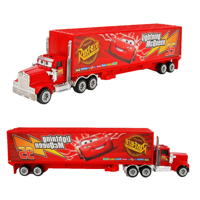 6-7szt Disney Pixar Car 3 2 1 Lightning Mcqueen Truck Mack Jackson Storm Diecast Metalowy samochód wyścigowy dinoco racer zestaw zabawek prezent dla chłopca