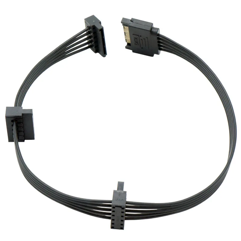 Cable divisor de fuente de alimentación SATA/4PIN de 15 pines, disco duro de 1 macho a 3/4/5/6 hembra, Cable de alimentación de extensión para PC DIY