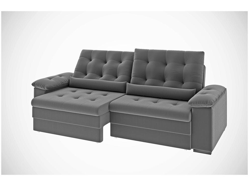 Sofá 2 Lugares Retrátil Reclinável Suede Phormatta Colômbia