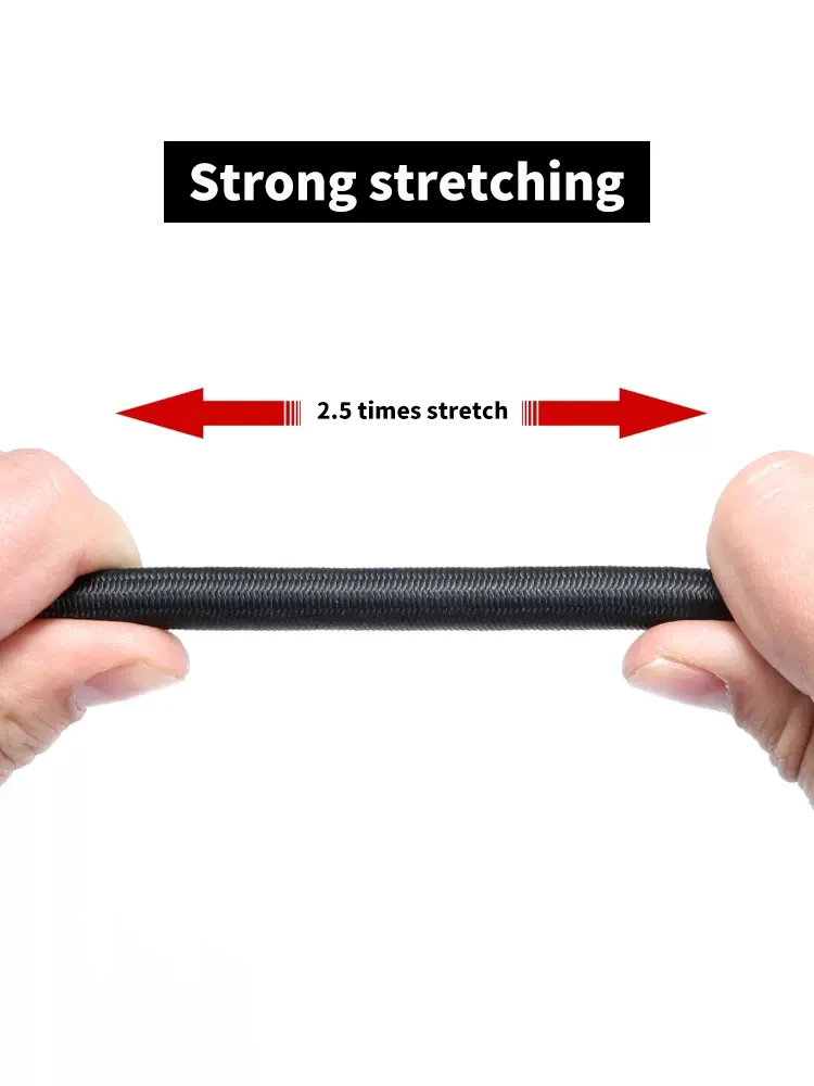 เชือกยืดหยุ่นสูง10เมตรสายยืดสำหรับทำเครื่องประดับ DIY เต็นท์กลางแจ้งเรือคายัคเรือแบ็ก