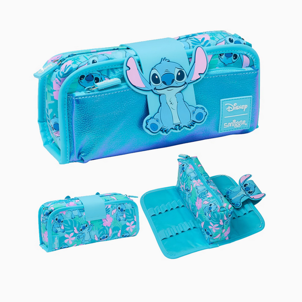 Miniso smiggle sacos de escola ponto mochila azul dos desenhos animados crianças saco de escola almoço garrafa de água presente do estudante