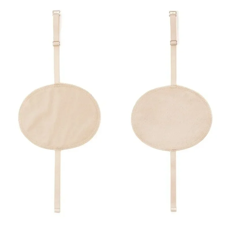 2 Pcs Underarm Pads Reusable Adjusted Breathable Cotton Armpit Sweat Strap Pads for Women Men Cotton Underarm Pads