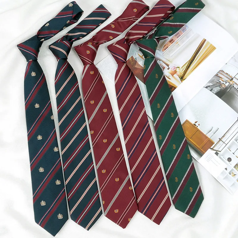 Corbata coreana JK, corbatas simples a cuadros, corbata a rayas, accesorios de ropa, corbata, uniforme, pajarita, corbatas de boda para hombres y mujeres