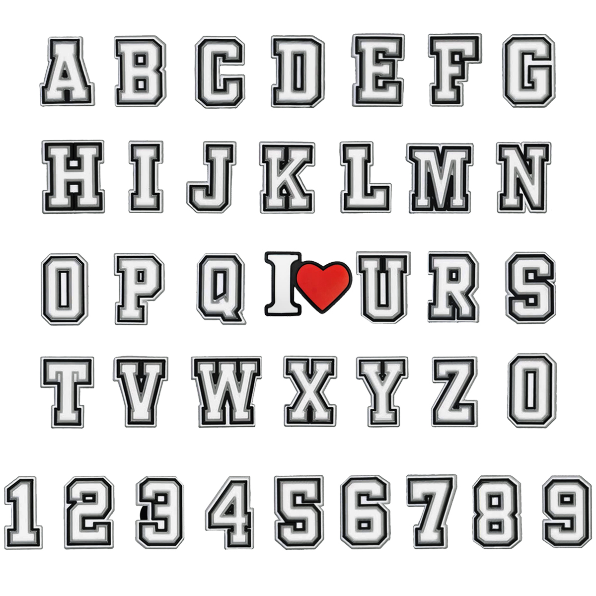Gran oferta, 1 Uds., dijes de zapatos con letras para Crocs, accesorios, Pin, zuecos, pulseras, pulseras, regalos de recuerdo de fiesta para niños y niñas