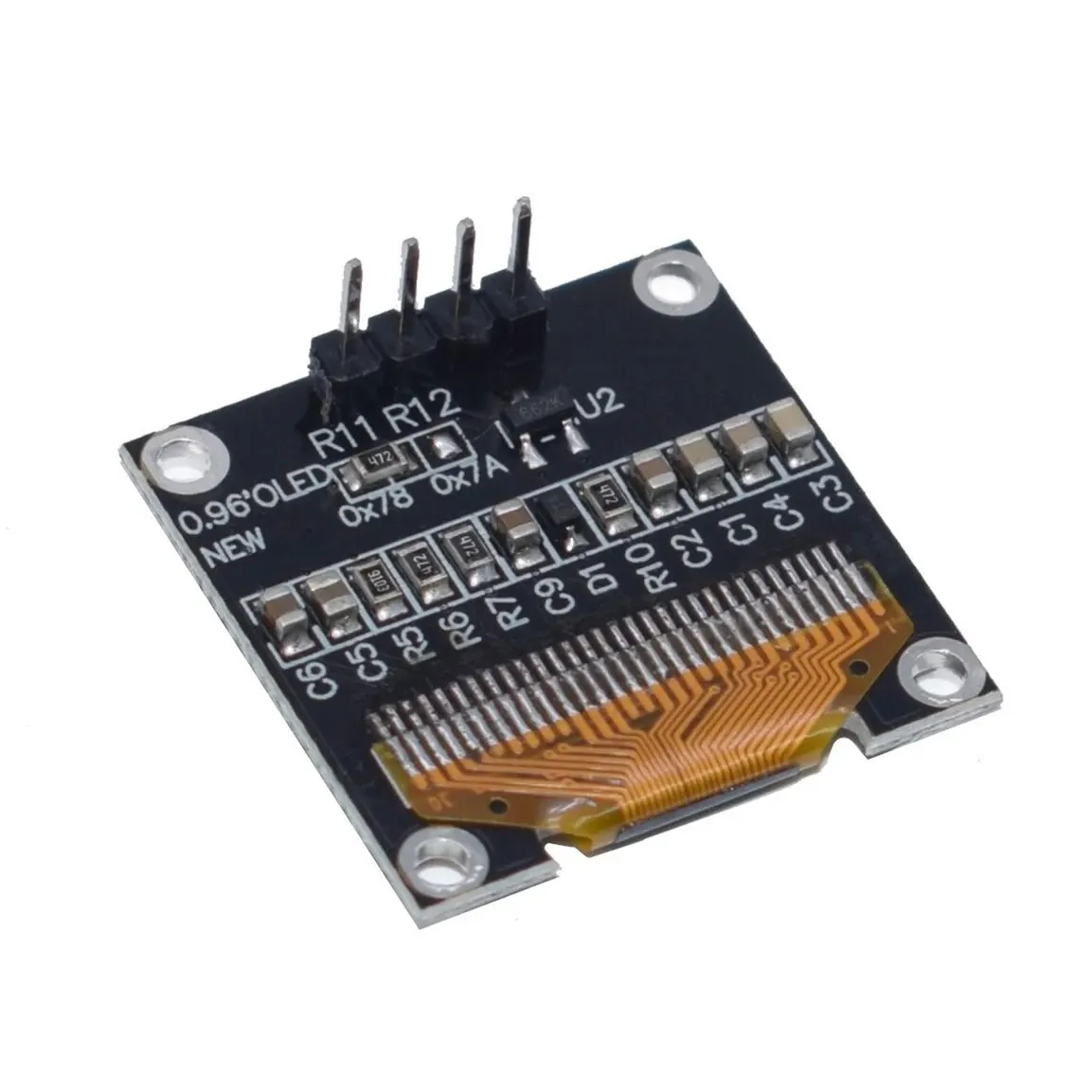 0.96 Inch OLED IIC Serial White OLED Display Module 128X64 I2C SSD1315 12864 LCD Screen Board for Arduino