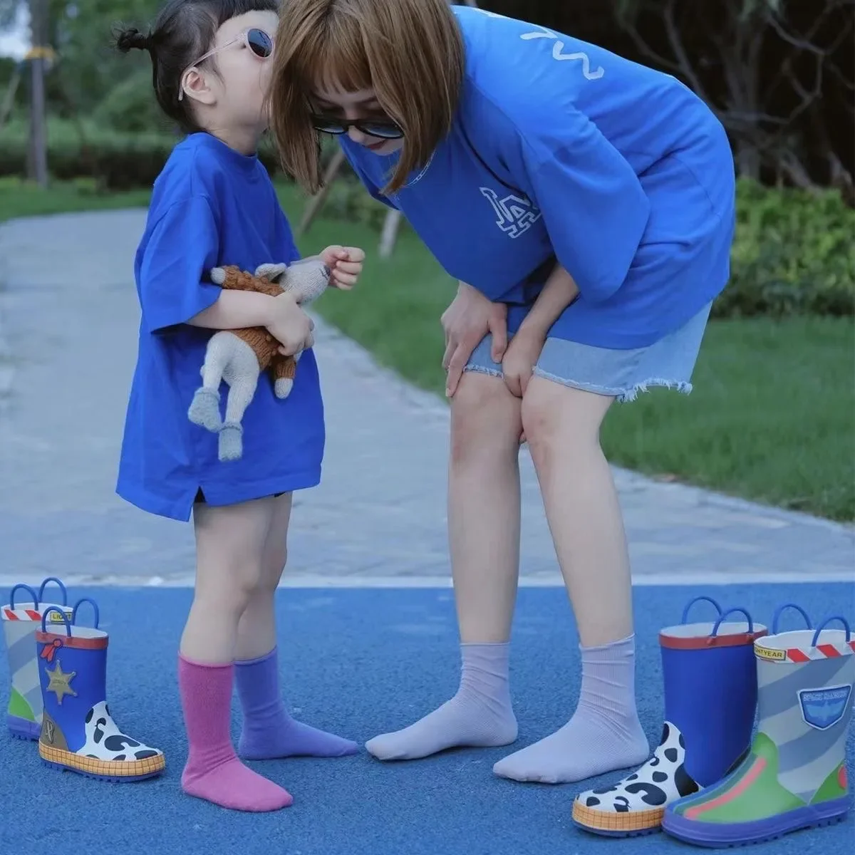 Disney dos desenhos animados crianças toy story botas de chuva estudante botas de chuva sapatos de moda infantil antiderrapante sapatos curtos