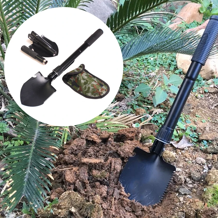 Camping Shovel Gardening Accessories Supplies Small Garden Gadgets Tourist Tool Hand Mini Equipment Weed Removal Folding Tools