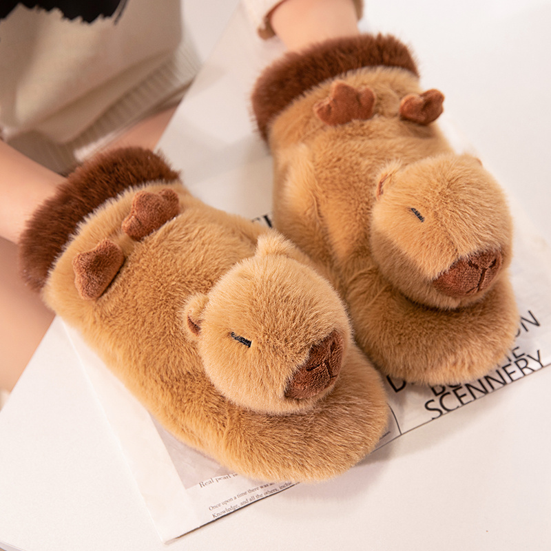 Capybara Plüschhandschuh Pinguin Peluche Spielzeug KAPIBARA Internet Celebrity Cartoon Tiere Geschenk