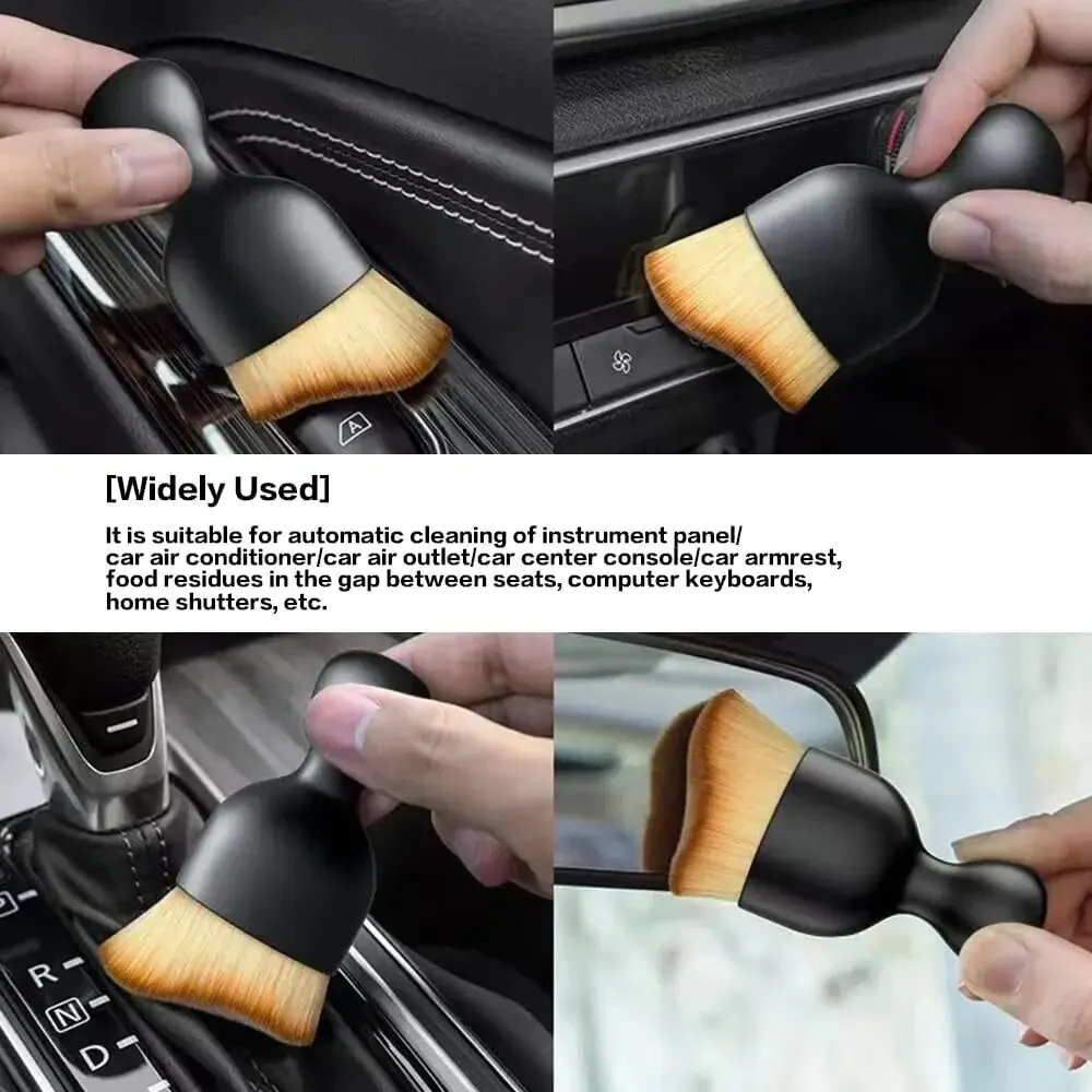 1/2PC cepillo de limpieza de aire acondicionado de coche salida de aire de coche hendiduras cepillos de eliminación de polvo para accesorios de cepillo de limpieza Interior de coche