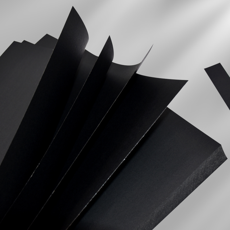 Carta di carta fatta a mano in cartone nero A4 Confezione fai da te da 8,27 × 11,7 polliciPacchetto di artigianato origami per pittura ad acquerello spesso 180g200g300g