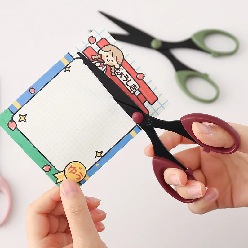 Ciseaux à main multifonctionnels en acier inoxydable, Mini ciseaux d'art portables Kawaii, papeterie scolaire nouveauté