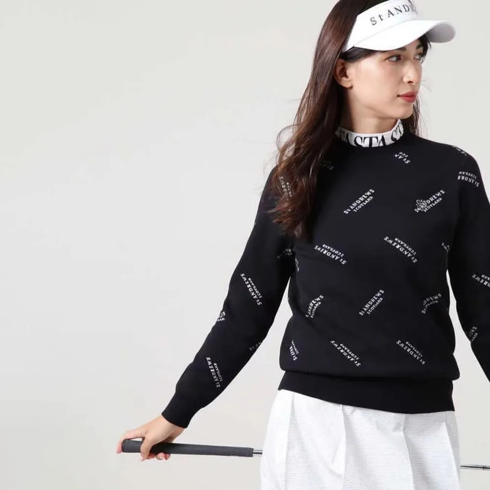 STアンドリューススポーツウェア！ 女性のための新しいスタイル！ トレンディなデザイン、ゴルフに合わせやすいニットセーター、高級感のある高級感のある味わい！