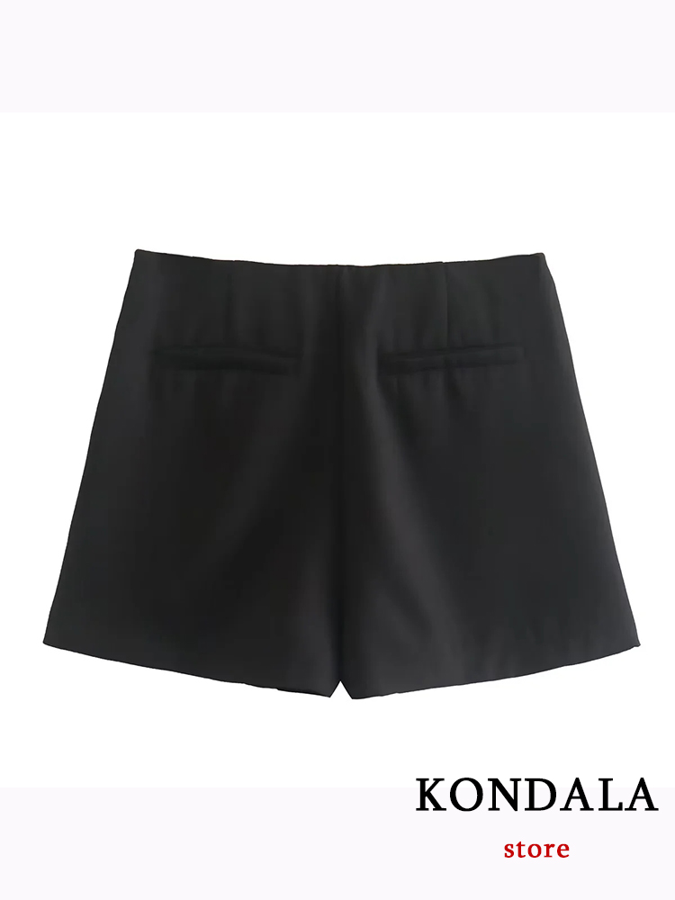 Trafza moda feminina 2025 casual mini saias assimétricas shorts cintura alta bolsos traseiros saias de perna larga com zíper shorts femininos