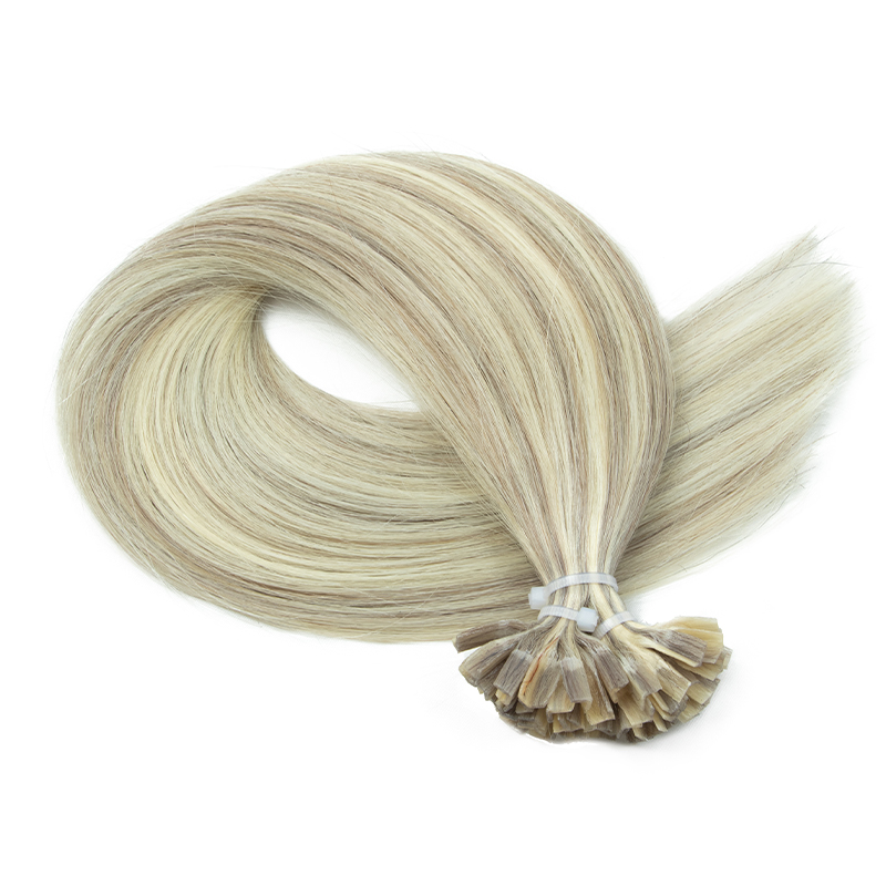 K pointe Extensions de cheveux kératine cheveux humains Extension de cheveux de Fusion chaude 1 cm italie kératine colle Machine Remy 12-24 pouces 30 50 g/paquet