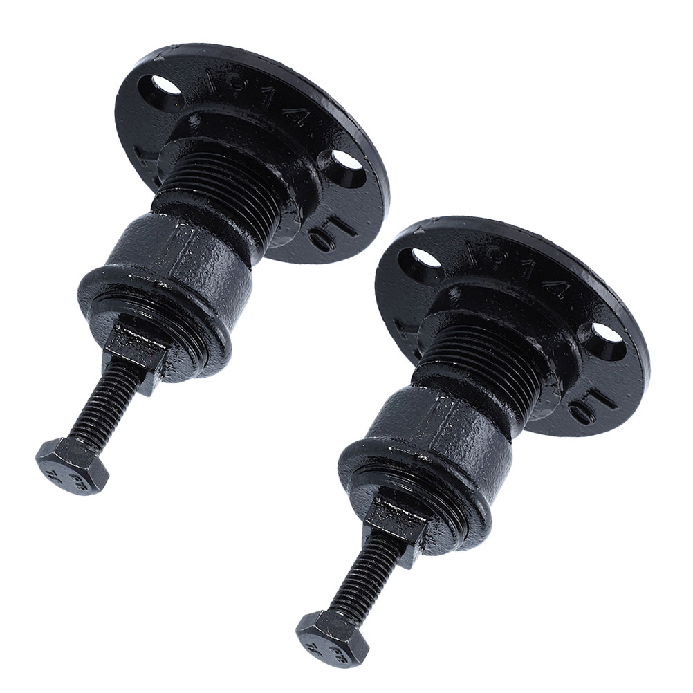 Support de main courante en fer de qualité supérieure, 2 pièces, Style industriel, Support de garde-corps d'escalier, Support de montage de remplacement pour escaliers intérieurs