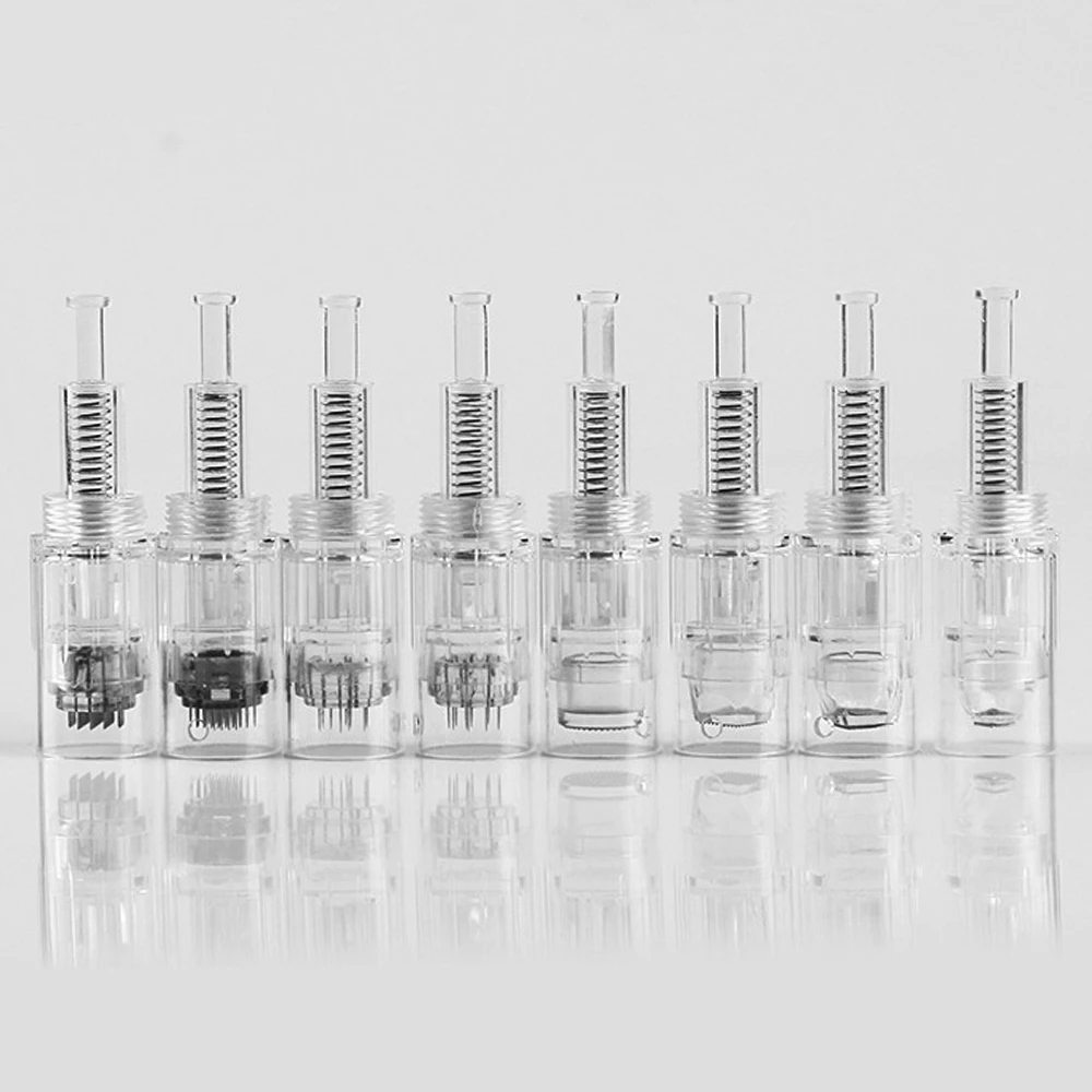 10/50/100pcs ตลับสกรู Micro เข็ม 9/12/24/36/42/ NANO Microneedling meso Cartridge