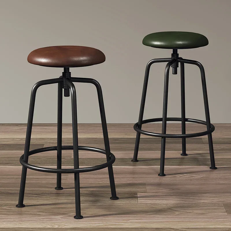 Mainstays nordic luxo cadeira redonda ao ar livre vaidade barra capa europeia cadeira de escritório couro design moderno taburete alto móveis