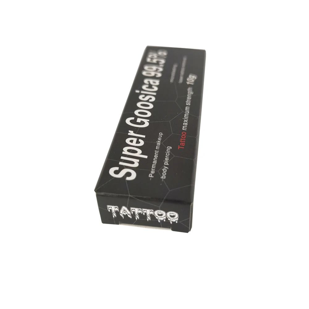 Najnowszy wysokiej jakości 99,5% Super Gooscia krem ​​do tatuażu przed makijażem permanentnym Microblading Piercing brwi usta piękno ciała 10g